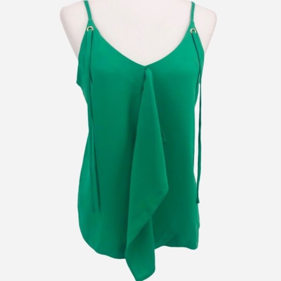 Bar III Tops - Bar III Sleeveless Draped Ruffle Tank Top